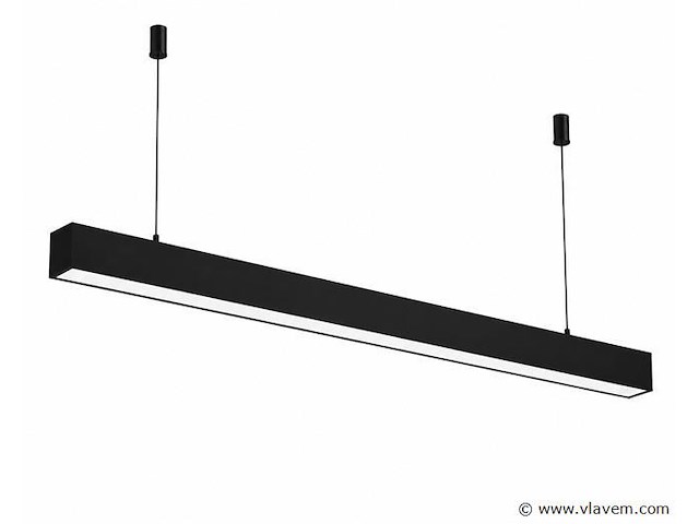 3 x led lineaire hanglamp 40w – 3cct instelbaar - zwart – innova3-40 3cct - afbeelding 2 van  5