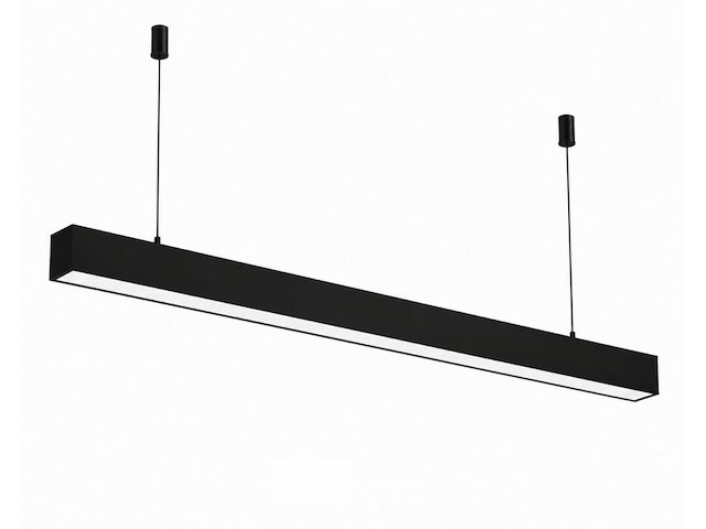 3 x led lineaire hanglamp 40w – 3cct instelbaar - zwart – innova3-40 3cct - afbeelding 3 van  6