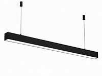 3 x led lineaire hanglamp 40w – 3cct instelbaar - zwart – innova3-40 3cct - afbeelding 3 van  6
