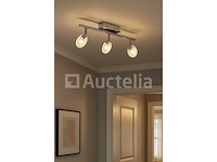 3 x led plafondlamp – 3 spots – 3 x 5w – 4000k neutraal wit – zilver – hl7163l - afbeelding 2 van  4