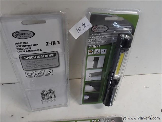 3 x looplamp zaklamp 2 in 1 - afbeelding 2 van  2