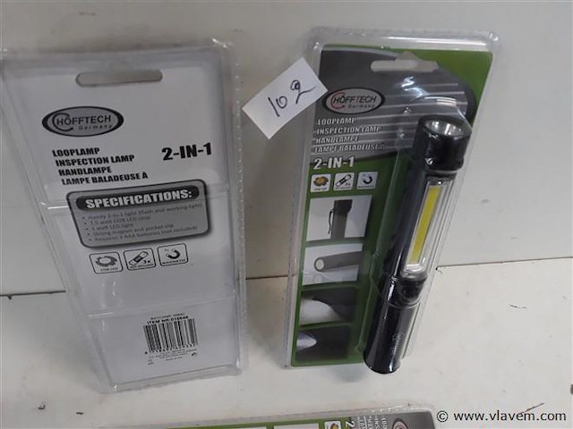 3 x looplamp zaklamp 2 in 1 - afbeelding 2 van  2
