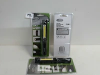 3 x looplamp zaklamp 2 in 1