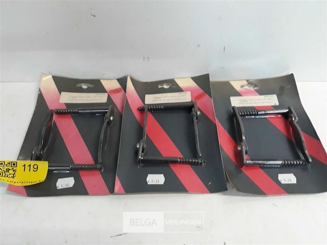 3 x luikhouder zwart 2 stuks - afbeelding 1 van  3