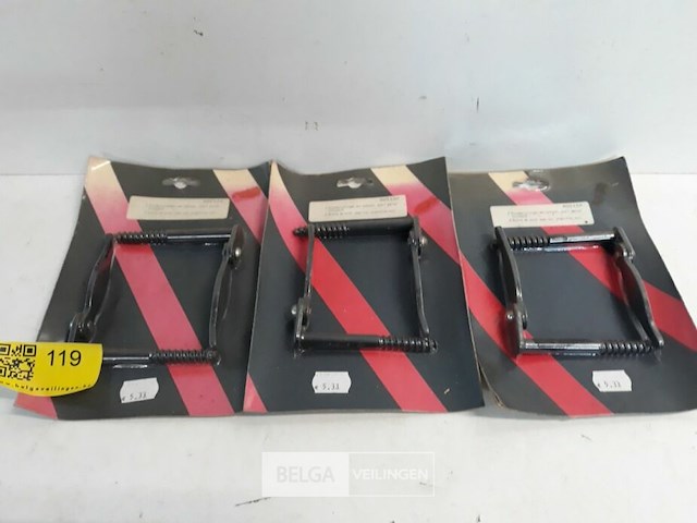 3 x luikhouder zwart 2 stuks - afbeelding 2 van  3
