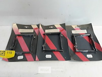 3 x luikhouder zwart 2 stuks - afbeelding 2 van  3