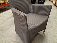 3 x luxury lounge - wickerzetel sardinia met armleuning taupe - afbeelding 5 van  5
