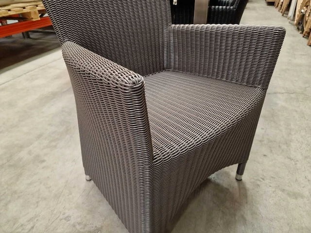 3 x luxury lounge - wickerzetel sardinia met armleuning taupe - afbeelding 5 van  5