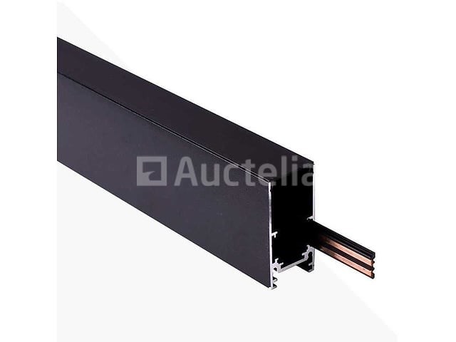 3 x magnetische rail voor opbouw – 20mm – 48v – 2 meter – zwart - afbeelding 3 van  5