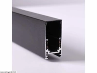 3 x magnetische rail voor opbouw – 20mm – 48v – 2 meter – zwart - afbeelding 3 van  6