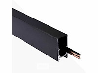 3 x magnetische rail voor opbouw – 20mm – 48v – 2 meter – zwart - afbeelding 4 van  6