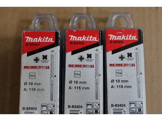 3 x makita b-63404 betonboor (10 x 115mm) - afbeelding 2 van  2