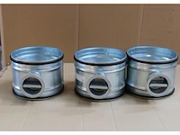 3 x manuele regelklep gesloten klep ø200