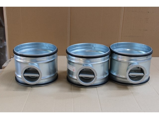 3 x manuele regelklep gesloten klep ø200 - afbeelding 1 van  3