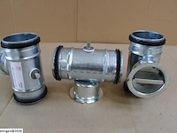 3 x manuele regelklep gesloten klep ø80 - afbeelding 2 van  4