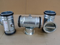 3 x manuele regelklep gesloten klep ø80 - afbeelding 1 van  3