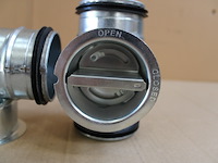 3 x manuele regelklep gesloten klep ø80 - afbeelding 2 van  3