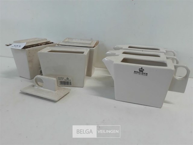 3 x melkkan + 3 x suikerpot royal boch - afbeelding 3 van  3