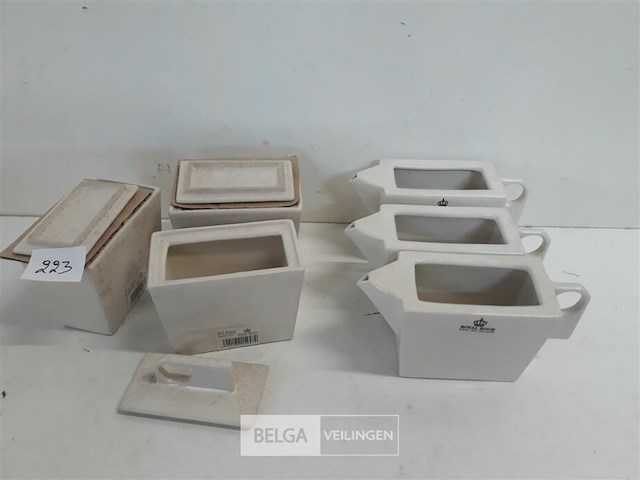 3 x melkkan + 3 x suikerpot royal boch - afbeelding 2 van  3