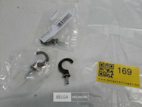 3 x messing haak 35 mm - afbeelding 2 van  3