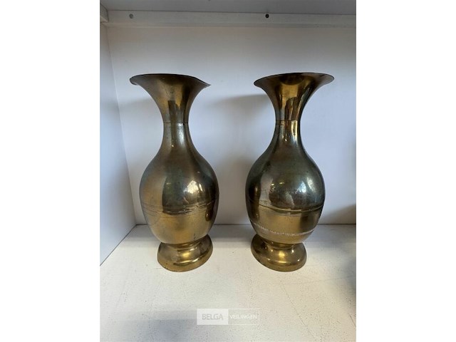 3 x messing vazen - afbeelding 3 van  3