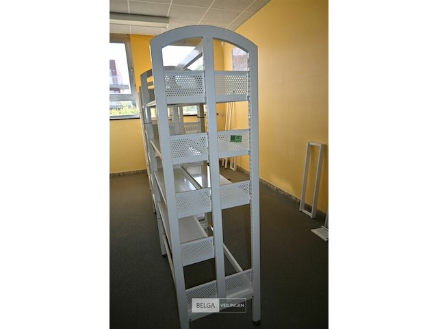 3 x metalen bibliotheekrek - afbeelding 3 van  5