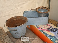 3 x metalen decoratie / bloempot - afbeelding 1 van  4
