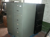 3 x metalen dossierkast met 4 laden - afbeelding 1 van  5