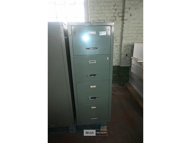 3 x metalen dossierkast met 4 laden - afbeelding 2 van  5