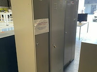 3 x metalen lockerkast - afbeelding 1 van  3