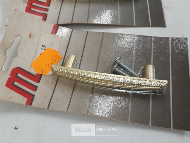 3 x meubelgreep alu vermessingd 60 mm - afbeelding 3 van  3