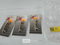 3 x meubelgreep alu vermessingd 60 mm - afbeelding 2 van  3