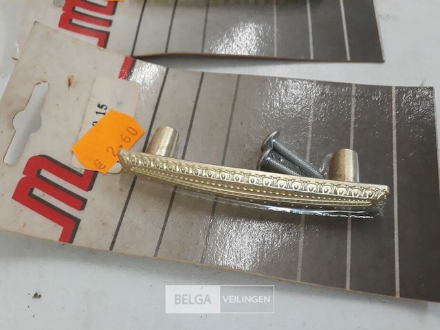 3 x meubelgreep alu vermessingd 60 mm - afbeelding 3 van  3