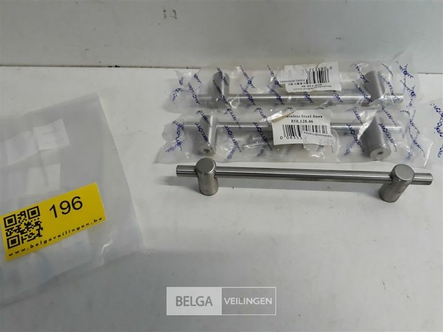 3 x meubelgreep inox 128 mm - afbeelding 2 van  3