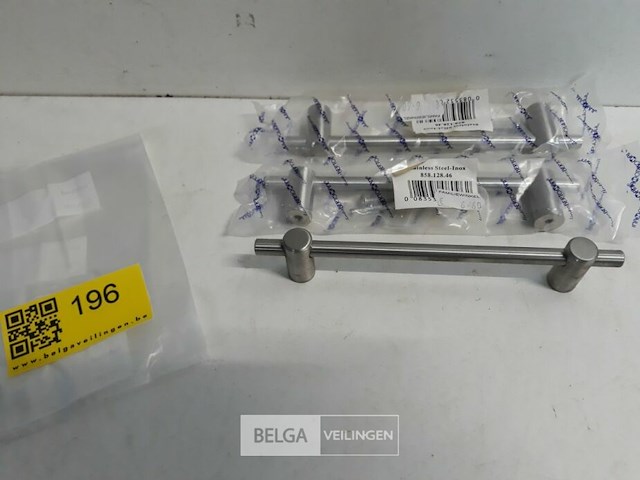 3 x meubelgreep inox 128 mm - afbeelding 2 van  3