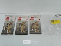 3 x meubelgreep messing 90 mm - afbeelding 1 van  3