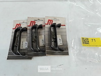 3 x meubelgreep pvc bruin 96 mm 2 stuks - afbeelding 2 van  3