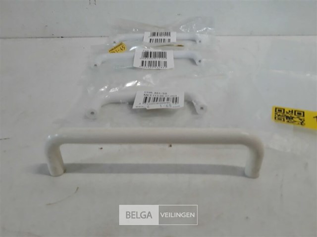 3 x meubelgreep pvc wit 1x96 mm + 2x128 mm - afbeelding 3 van  3