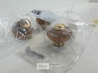 3 x meubeltop hout 30 mm met vermessingde voet - afbeelding 3 van  3
