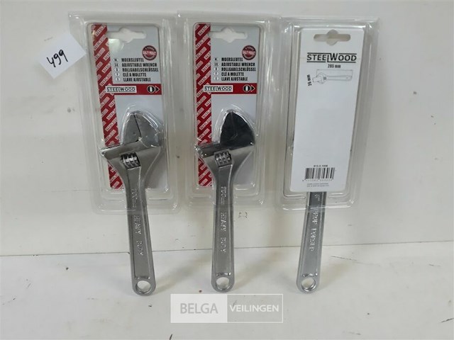 3 x moersleutel 205 mm - afbeelding 2 van  3
