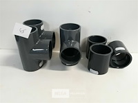 3 x mof + 3 x t stuk 50 mm drukleiding lijmverbinding - afbeelding 1 van  3