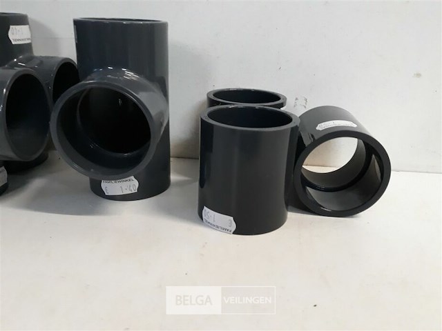 3 x mof + 3 x t stuk 50 mm drukleiding lijmverbinding - afbeelding 3 van  3