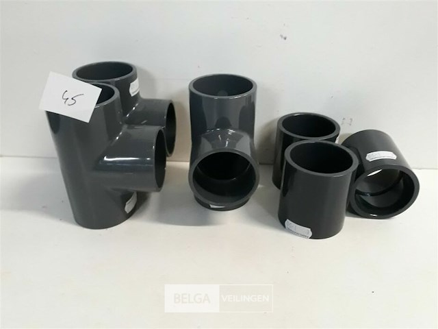 3 x mof + 3 x t stuk 50 mm drukleiding lijmverbinding - afbeelding 2 van  3