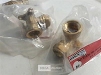 3 x muurbevestiging koper 15 mm x ½ f - afbeelding 3 van  3