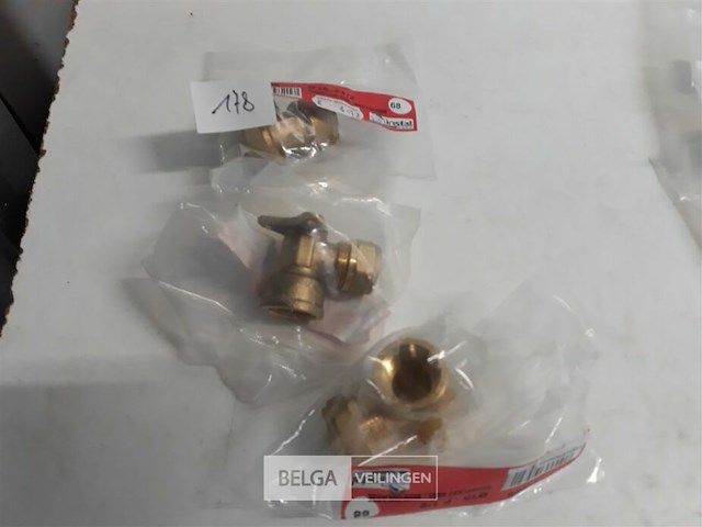 3 x muurbevestiging koper 15 mm x ½ f - afbeelding 2 van  3