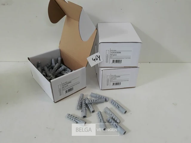 3 x muurplug nylon 10 mm 50 stuks - afbeelding 2 van  3