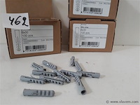 3 x muurplug nylon 6 mm 100 stuks - afbeelding 2 van  2