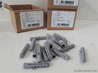 3 x muurplug nylon 8 mm 100 stuks - afbeelding 2 van  2