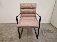 3 x mx sofa interieurstoel wizzy dexter liver - poten zwart - afbeelding 2 van  5