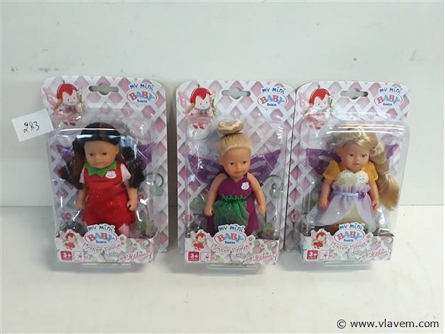 3 x my baby born pop 14 cm - afbeelding 1 van  2